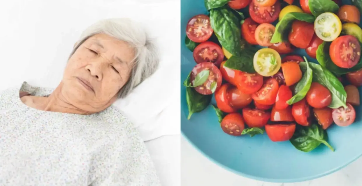 Healthy diet with vegetables for arthritis management and joint health in seniors